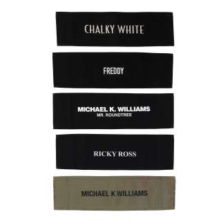 Lot 148 - Michael K. Williams Five Canvas Director‘s Chair Backs from the Sets of The Wire, Boardwalk Empire and More.