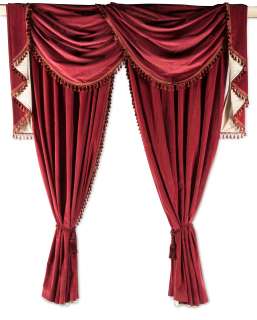 The Crown | Five pairs of crimson velveteen curtains First seen in Season 1, in the Queen’s Bedroom set (qty) | Bonhams