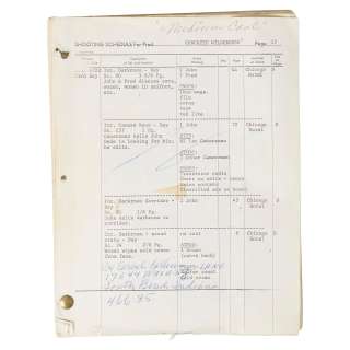 A Meta Carpenter Rebner Wilde Script of Medium Cool | Bonhams