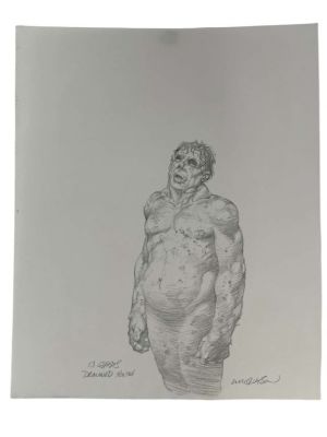 Lot 373 - Thir13en Ghosts (2001) - Hand Drawn Art ’Drowned Youth’ Ghost | Hanlin Auction Service