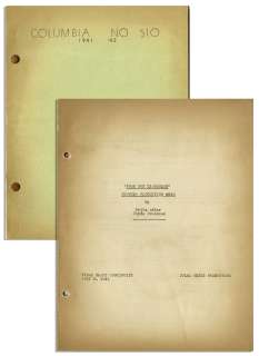 Moe Howard’s Personally Owned Three Stooges’ Columbia Pictures Script for Their 1942 Film, ’’Loco Boy Makes Good’’ -- With Working Title ’’Poor but Dishonest’’ | Nate Sanders