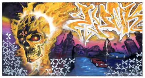 Marvel‘s Agents of S.H.I.E.L.D. - Lot 252 - Ghost Rider Mural