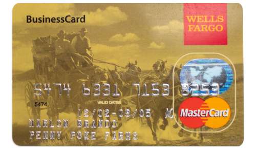 Marlon Brando’s Personally Owned Wells Fargo MasterCard -- Business Card Issued to Brando Through His Company Penny Poke Farms | Nate Sanders