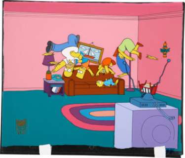 The Simpsons Opening Credits Original Production Cel.... | Heritage