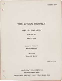 A Script from "The Green Hornet." | Heritage