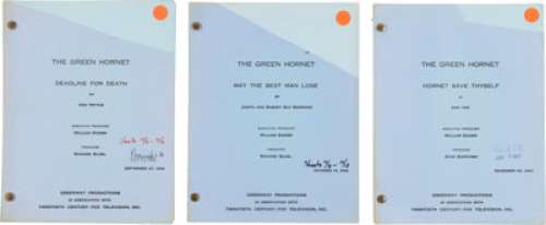 A Group of Scripts from "The Green Hornet." | Heritage