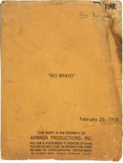 A Script from "Rio Bravo." | Heritage