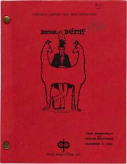 A Script from "Doctor Dolittle." | Heritage