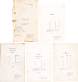 A Collection of ’Release Dialogue’ Scripts from "Breakfast at Tiffany’s" and Other Great Films, 1940s-1960s. (Total: 5) | Heritage