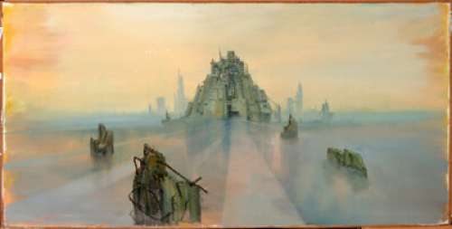 Millennium Matte Painting of "Futuristic Building" (TCF, 1989). | Heritage