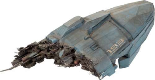 Battle-Damaged Greg Jein Corvette Transport Wreckage from Starship Troopers | Heritage