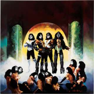 KISS - Ken Kelly Large "Love Gun Naked" Oil Painting from His Original Love Gun Album Cover Concept. | Heritage