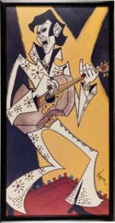 Elvis Presley Original Painting By Batman Co-Creator Bob Kane. | Heritage