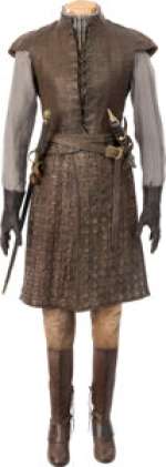 Arya Stark (Maisie Williams) Battle Ensemble with Action Weapons from Game of Thrones (HBO® Original 2011-2019, Season 7). (Total: 3 Items)