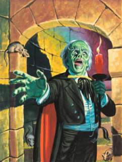 Universal Pictures Monster Wallet & Wall Plaque "Phantom of the Opera" Original Illustration Artwork (Universal, 1964).