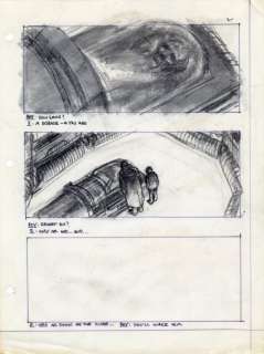 Lot 931 - Sherman Labby storyboard of deleted scene Blade Runner