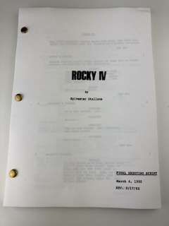 Rocky IV (1985) | Rocky IV (1985) - Sylvester Stallone as Robert "Rocky" Balboa - United Artists | Catawiki