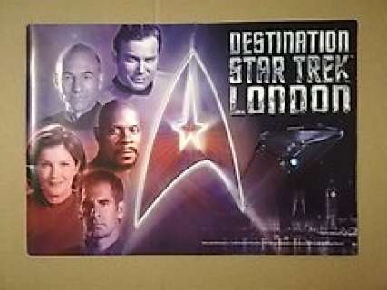Star Trek - Destination Program | Star Trek - Destination Program - Signed by 5 Captains: William Shatner, Patrick Stewart, Avery Brooks, Kate Mulgrew & Scott Bakula - | Catawiki