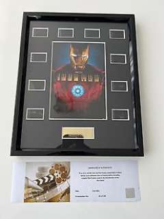 Iron Man Film Cell Display | Iron Man Film Cell Display - Robert Downey jr., Gwyneth Paltrow, Jon Favreau | Catawiki