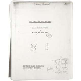Lot 31448 - Stanley Kramer Annotated Screenplay Copy