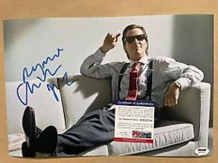 American Psycho - American Psycho - Signed by Christian Bale (Patrick Bateman) - with PSA/DNA Certification - No Reserve!
