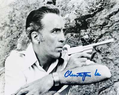 James Bond 007: The Man with the Golden Gun - Christopher Lee (Scaramanga), signed with COA | Catawiki