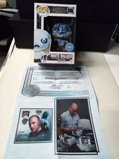 Game of the Thrones | Game of The Thrones - Funko Pop 06 Signed in person by Ross Mullan (+) "White Walker" Nerd Show Bologna 2020 with - Autograph , Funko Pop | Catawiki