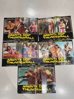 007 - Fotobuste originali 007 Thunderball - 1960s | Catawiki