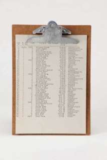 Lot 767 - Original “Schindler’s List” and clipboard from Schindler’s List