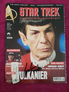 Star Trek TOS: Leonard Nimoy "Spock" signed German Star Trek magazine in-person autograph | Catawiki