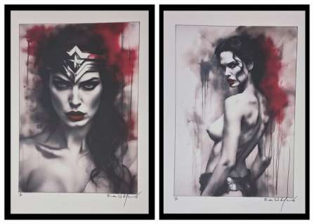 Wonder Woman - watercolor edition by Emma Wildfang - Large size | Catawiki