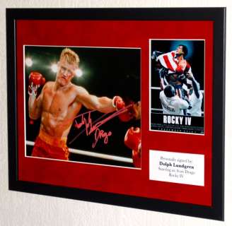 Rocky - Dolph Lundgren (Ivan Drago) Premium Framed, signed + Certificate of Authenticity | Catawiki