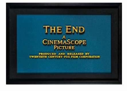 20th Century Fox CinemaScope "The End" Title Artwork. | Van Eaton Galleries