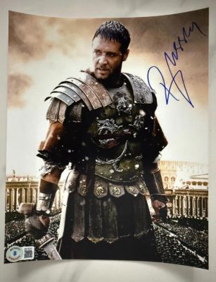 Gladiator - Russell Crowe (Maximus) - Signed coa beckett 8x10 | Catawiki