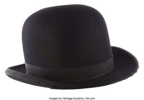 Oliver Hardy signature character bowler hat.... | Profiles in History