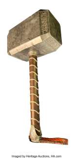 Chris Hemsworth "Thor" stunt Mjölnir hammer from Thor: The Dark World.... | Profiles in History