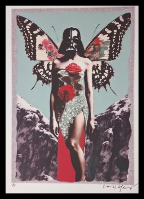 Sexy Vader - edition "Surreal Harmonies vintage collage edition" by Emma Wildfang - Large size | Catawiki