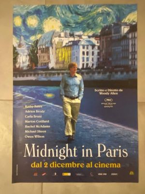 Woody Allen - Italian Original Cinema Release Midnight In Paris - 2010s | Catawiki