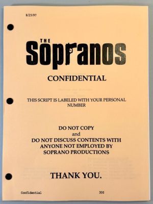 The Sopranos (1999) - Pilot Episode #101 Script - Soprano Productions | Catawiki