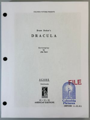 Bram Stoker’s Dracula - Storyboards and Film Production Designs - Columbia Pictures | Catawiki