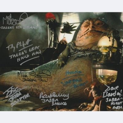 Star Wars Episode VI: Return of the Jedi - Jabba the Hutt Signed by 8 - See Description! | Catawiki