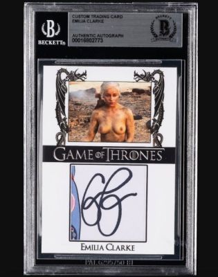 Game of Thrones - Emilia Clarke - Signed Trading Card - Beckett COA | Catawiki
