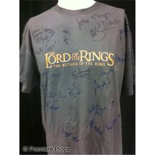 Lot 240 - Lord of the Rings Cast Autographed T-Shirt