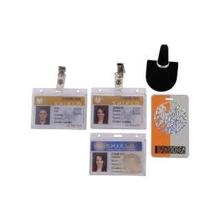 MARVEL‘S AGENTS OF S.H.I.E.L.D. (2013-2020) - Lot 997 - Set of Jemma Simmons and Leo Fitz‘s S.H.I.E.L.D. IDs with Wedding Ring