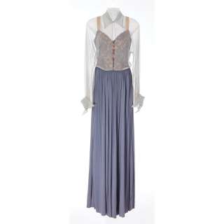 Lot 203 - Eve Arden blue pant outfit and top designed by Eloise Jensson from We’re Not Married