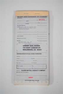 Jackie Brown Prop Cherry Bail Bonds Receipt Book | GWS Auctions
