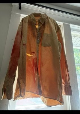 Ash Vs Evil Dead Screen Worn Movie Prop Shirt Size XL Rare Horror COA
