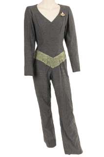 Lot 256 - MARINA SIRTIS "DEANNA TROI" JUMPSUIT FROM STAR TREK: THE NEXT GENERATION (FIRST SEASON) WITH DVD