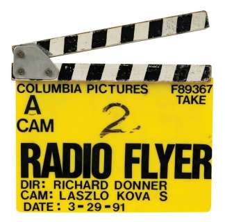 Richard Donner’s Radio Flyer Clapperboard. | Van Eaton Galleries