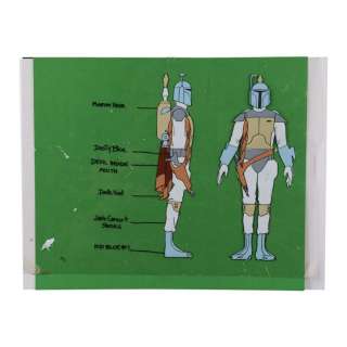 The Star Wars Holiday Special (1978) | Hand-Painted Boba Fett Model Animation Cel | Propstore